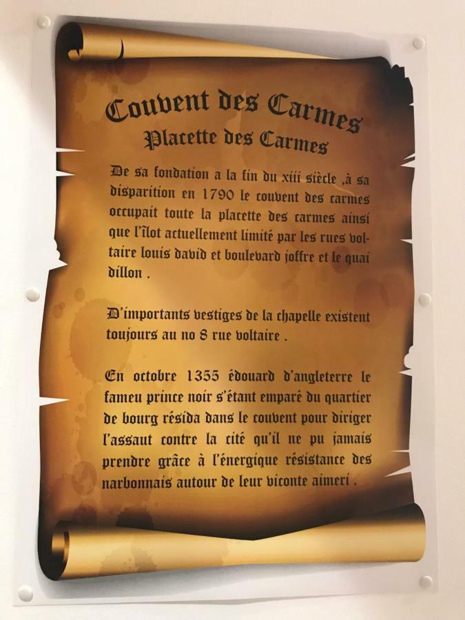 Studio Du Couvent Des Carmes Narbonne Bagian luar foto